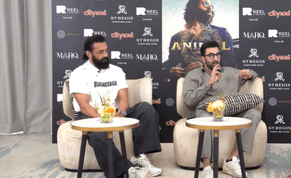 Bobby Deol, Ranbir Kapoor during Animal promotions Bobby Deol, Ranbir Kapoor during Animal promotions