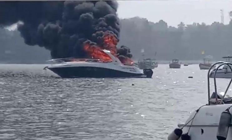 Luxury Yacht Catches Fire Off Mumbai, One Critically Scalded Luxury Yacht Catches Fire Off Mumbai, One Critically Scalded