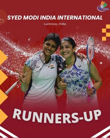 Tanisha-Ashwini Finishes Runner-Up In Syed Modi India International Badminton Tanisha-Ashwini Finishes Runner-Up In Syed Modi India International Badminton