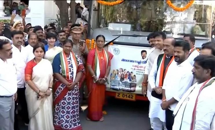 Telangana Rolls Out Free Travel For Women In TSRTC Telangana Rolls Out Free Travel For Women In TSRTC
