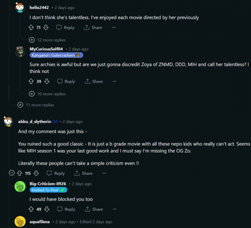comments