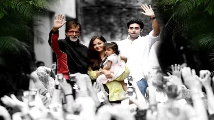 When Aaradhya joined grandfather Amitabh Bachchan to meet his fans