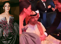 Alia Bhatt with Andrew Garfield at Red Sea Film Festival