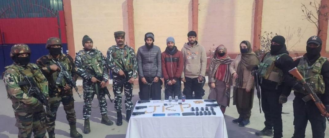 Major threat averted; four arrested in Bandipora, huge cache of arms seized [details]