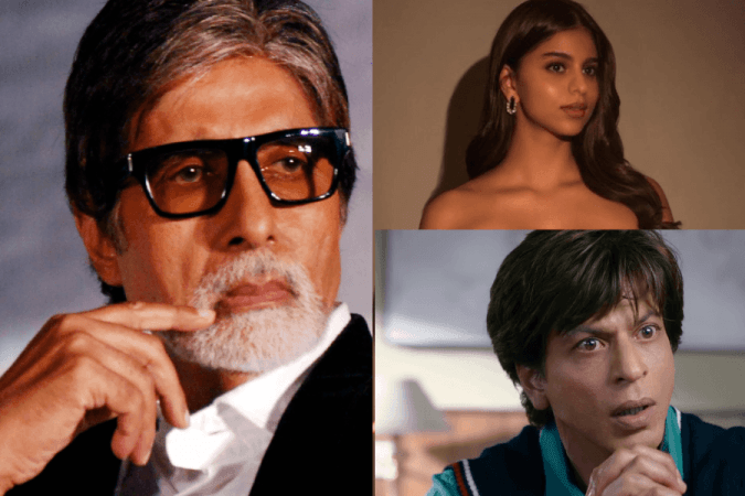Amitabh Bachchan, Shah Rukh Khan, Suhana Khan Amitabh Bachchan, Shah Rukh Khan, Suhana Khan