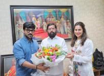 Ram Charan, Wife Upasana Meet Maharashtra CM Eknath Shinde