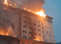 Huge Fire Breaks Out At Hospital In Hyderabad