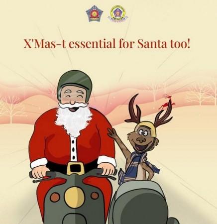 Mumbai police's X-mas greetings x-mas greetings