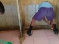Students forced to clean school toilets in K'taka