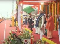 PM Inaugurates Revamped Ayodhya Dham Railway Station, Flags Off New Trains