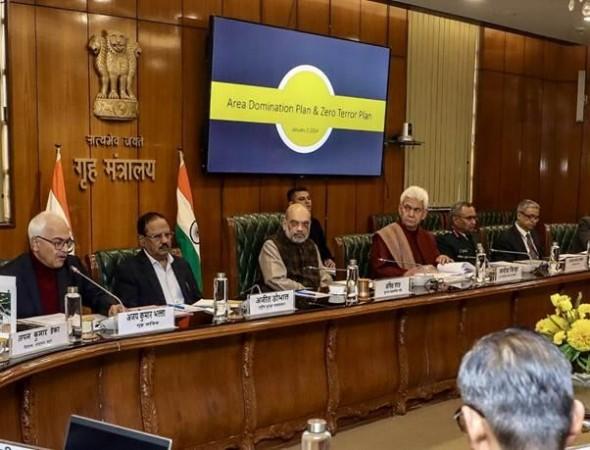 Union Home Minister Amit Shah chairing a high level meeting on J&K Amit Shah