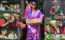 Kiran Rao, Reena Dutta wear Nauvari saree for Ira Khan- Nupur Shikhare's haldi ceremony; aamir khan and otherd arrive at salman khan's house for mehendi ceremony