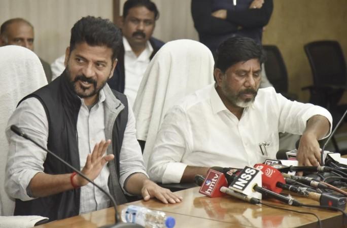 New Delhi : Telangana Chief Minister Revanth Reddy and deputy CM Bhatti Vikramarka Mallu during a press conference in New Delhi on Tuesday, December 26, 2023. (Photo: IANS/Qamar Sibtain) telangana