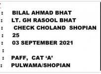 Terrorist Bilal Bhat