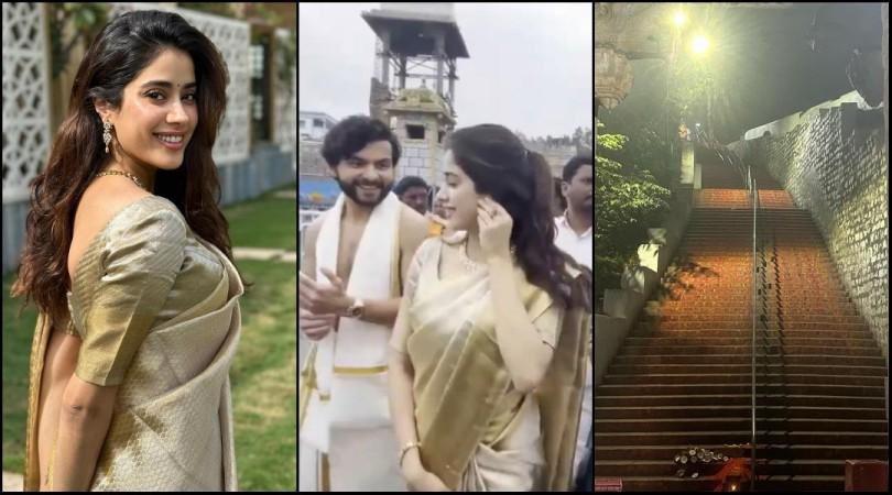 Janhvi Kapoor offers prayers at Tirupati Balaji temple with Shikhar Pahariya