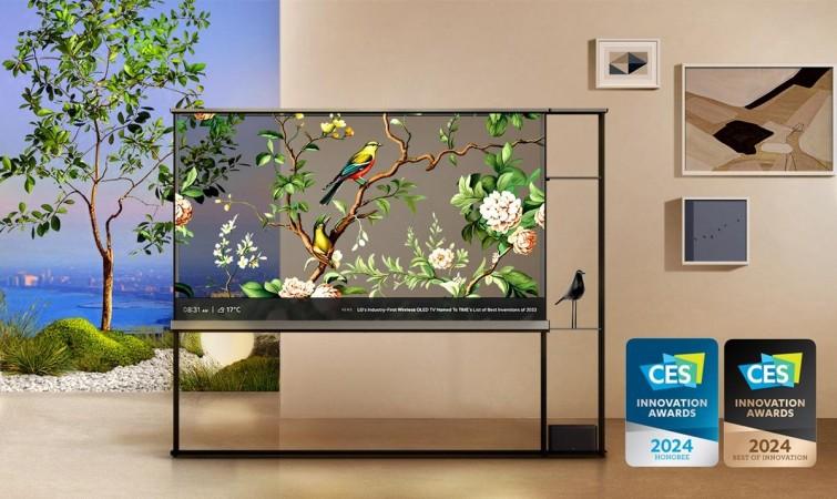 LG Unveils World's 1st Wireless Transparent OLED TV At CES 2024