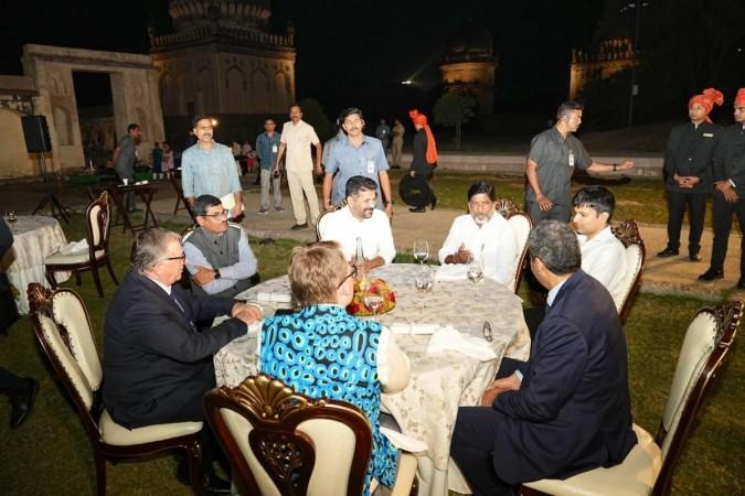 Telangana CM Hosts Dinner For Consulate Representatives Of 13 Countries Telangana CM Hosts Dinner For Consulate Representatives Of 13 Countries