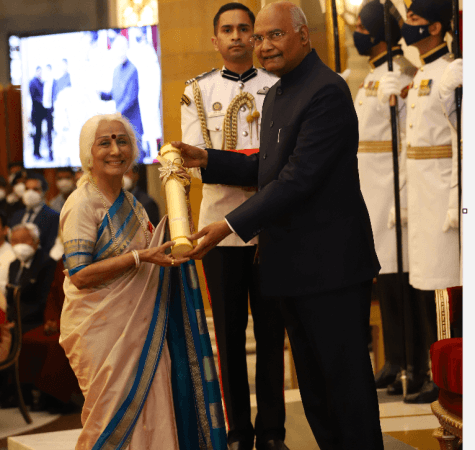 Receiving Padma Bhushan in 2022 Receiving Padma Bhushan in 2022