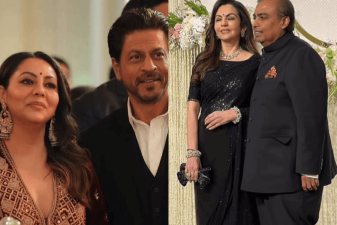 Shah Rukh Khan, Gauri, Nita and Mukesh Ambani Shah Rukh Khan, Gauri, Nita and Mukesh Ambani