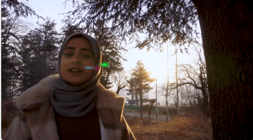 Screenshot of video of Batool Zehra's video Batool Zehra