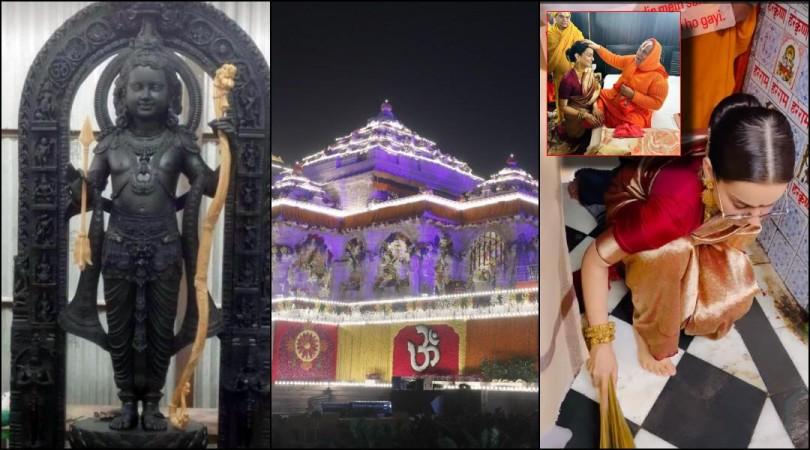 Kangana Ranaut sweeps the floor of Hanuman temple with broom in Ayodhya