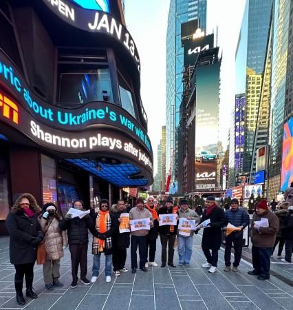 Overseas Friends of Ram Mandir Stir Excitement with Laddoo Distribution at Times Square Ayodhya's divine vibe hits US; Times Square transforms into Ayodhya for Ram Temple fest