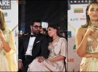 Alia Bhatt and Ranbir Kapoor at filmfare awards red carpet