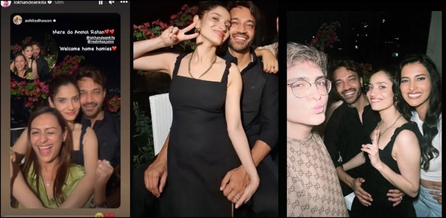 Ankita -Vicky get get cosy while partying Ankita -Vicky get get cosy while partying post BB 17