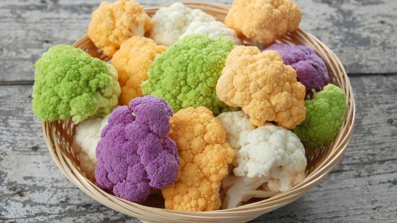 Cauliflowers Will Now Come In Shades Of Purple, Yellow, Green Cauliflowers Will Now Come In Shades Of Purple, Yellow, Green
