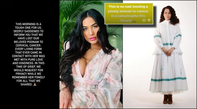 Kangana Ranaut to Munawar Faruqui, celebs mourn Poonam Pandey's death Kangana Ranaut to Munawar Faruqui, celebs mourn Poonam Pandey's death