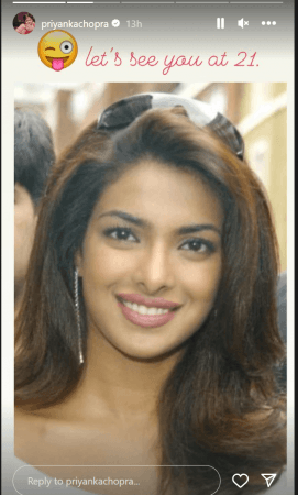 Priyanka Chopra Jonas shares her throwback picture Priyanka Chopra Jonas shares her throwback picture