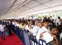 Thousands Converge To Share Grievances With CM Siddaramaiah In 'Jana Spandana' Event