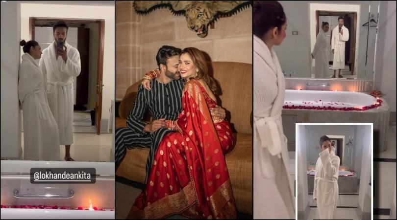 Ankita-Vicky get romantic, share intimate private moments from their cosy vacation Ankita-Vicky get romantic, share intimate private moments from their cosy vacation
