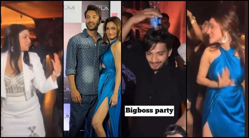 Ankita Lokhande and Vicky Jain, Munawar, Mannara enjoy Bigg Boss 17 bash Ankita Lokhande and Vicky Jain enjoy Bigg Boss 17 bash