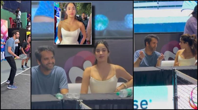 Janhvi kapoor watches Pickleball with Anand Piramal Janhvi kapoor watches Pickleball with Anand Amban