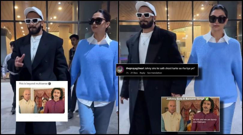 Ranveer Singh and Deepika Padukone walk hand-in-hand as they arrive in Mumbai Ranveer Singh and Deepika Padukone walk hand-in-hand as they arrive in Mumbai