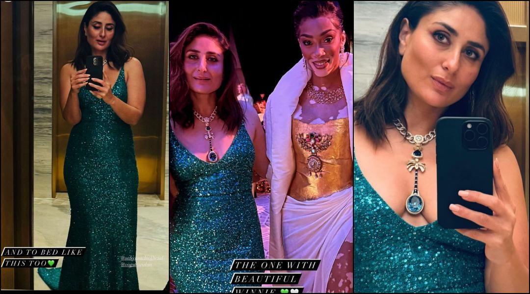Kareena Kapoor's Flowy Blue Gown Makes A Splash At The Red Sea Film Festival