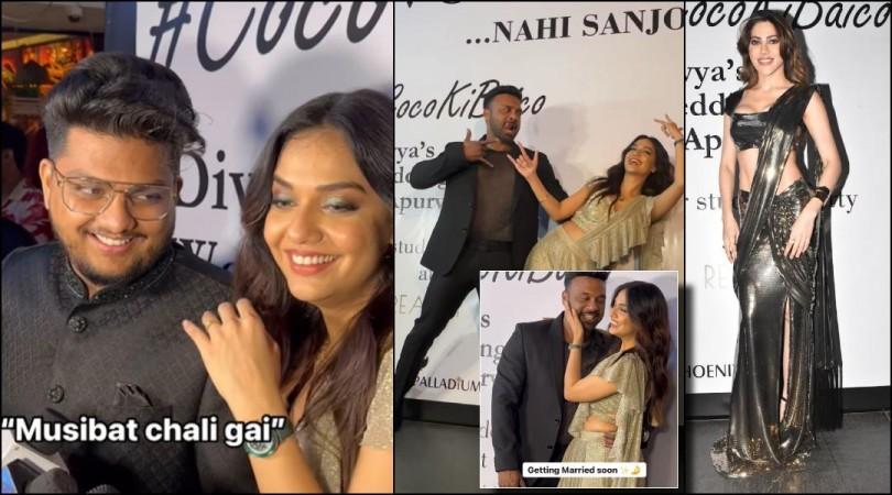 Divya Agarwal and Apurva Padgaokar throw a pre-wedding party Divya Agarwal and Apurva Padgaokar throw a pre-wedding party