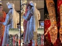 Devon ke Dev Mahadev actor Sonarika Bhadoria CRIES, hugs husband Vikas Parashar before garland ceremony