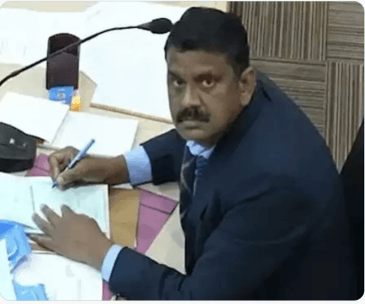 The presiding officer Anil Masih caught defacing ballot papers Anil Masih