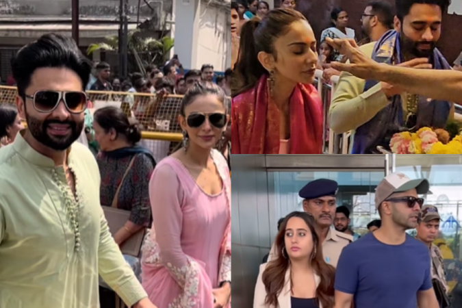 Rakul Preet Singh and Jackky Bhagnani, Varun, Natasha Rakul Preet Singh and Jackky Bhagnani, Varun, Natasha