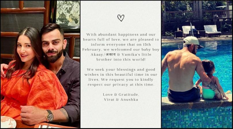 Virat Kohli, Anushka Sharma blessed with baby boy, name him 'Akaay' Virat Kohli, Anushka Sharma blessed with baby boy, name him 'Akaay'