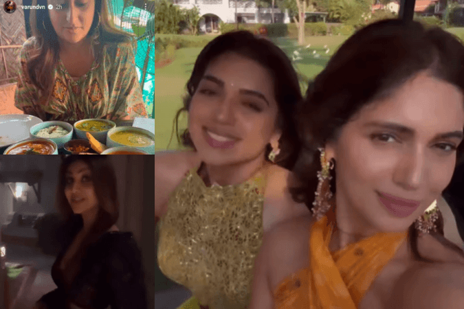 Natasha Dalal, Shilpa Shetty, Bhumi Pednekar at Rakul - Jackky wedding Natasha Dalal, Shilpa Shetty, Bhumi Pednekar at Rakul - Jackky wedding