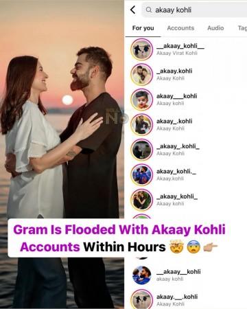 Instagram filled with multiple accounts of newborn Akaay Kohli Instagram filled with multiple accounts of newborn Akaay Kohli
