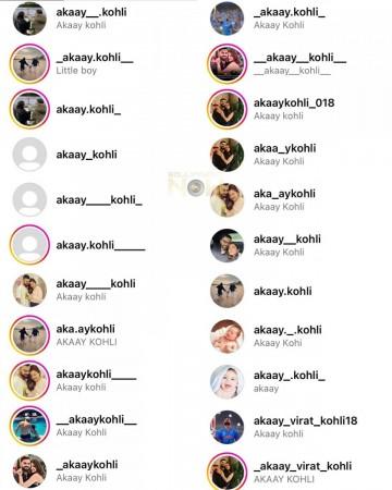 Akaau Kohli Instagram account