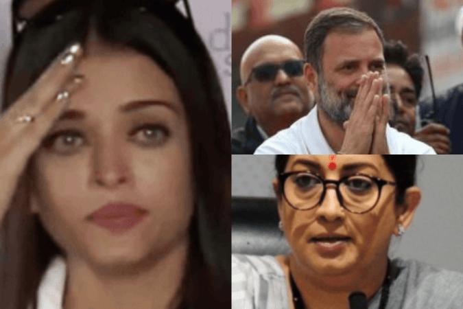 Aishwarya Rai Bachchan, Rahul Gandhi, Smriti Irani Aishwarya Rai Bachchan, Rahul Gandhi, Smriti Irani