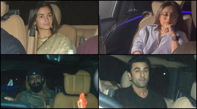Alia Bhatt wears ethnic as she attends Sanjay Leela Bhansali's birthday bash with Ranbir Kapoor; Alia Bhatt wears ethnic as she attends Sanjay Leela Bhansali's birthday bash with Ranbir Kapoor;