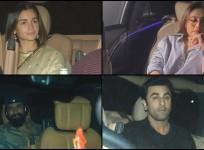 Alia Bhatt wears ethnic as she attends Sanjay Leela Bhansali's birthday bash with Ranbir Kapoor;