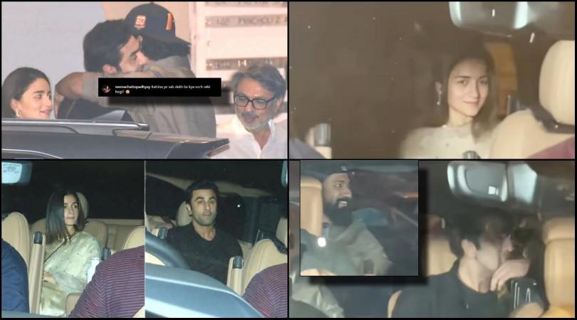 Ranbir Kapoor-Vicky Kaushal's bromance at Sanjay Leela Bhansali's birthday bash grabs attention Ranbir Kapoor-Vicky Kaushal's bromance at Sanjay Leela Bhansali's birthday bash grabs attention