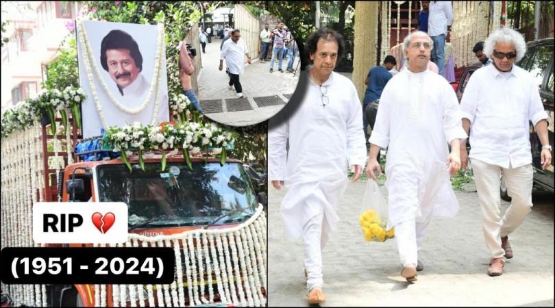 End of an era: Pankaj Udhas laid to rest with state honours; Zakir Hussain, Shankar Mahadevan bid tearful goodbye to Ghazal icon End of an era: Pankaj Udhas laid to rest with state honours; Zakir Hussain, Shankar Mahadevan bid tearful goodbye to Ghazal icon